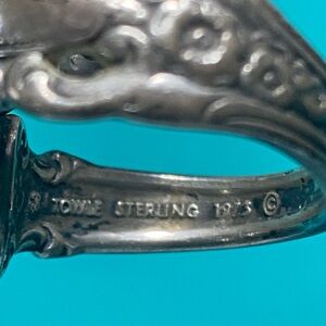 Vintage 1973 Towle Sterling Silver Spoon ring 51 years old!